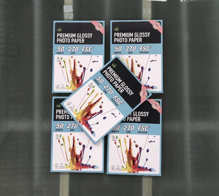 Inkjet Printer Photo Paper 270 gsm A4 200 Sheets Bulk Buy Premium Gloss