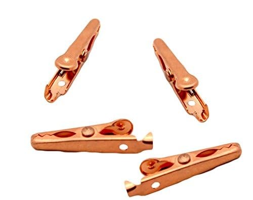 Solid Copper Alligator Clips (4 Pack) Crocodile Jaw Soldering Heat Sink Universa