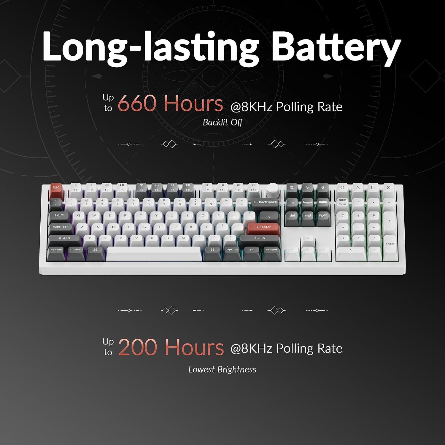 Keychron Q6 Ultra Aluminum Wireless Mechanical Keyboard, Full, 8K