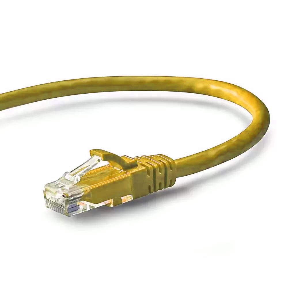 CAT6 Yellow Ethernet Patch Cable RJ45 550Mhz UTP 1FT- 10FT Multipack