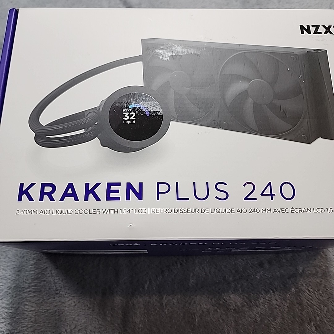 NZXT – Kraken Plus 240 mm Radiator CPU Liquid Cooler (2 x 120mm F120P Fans)