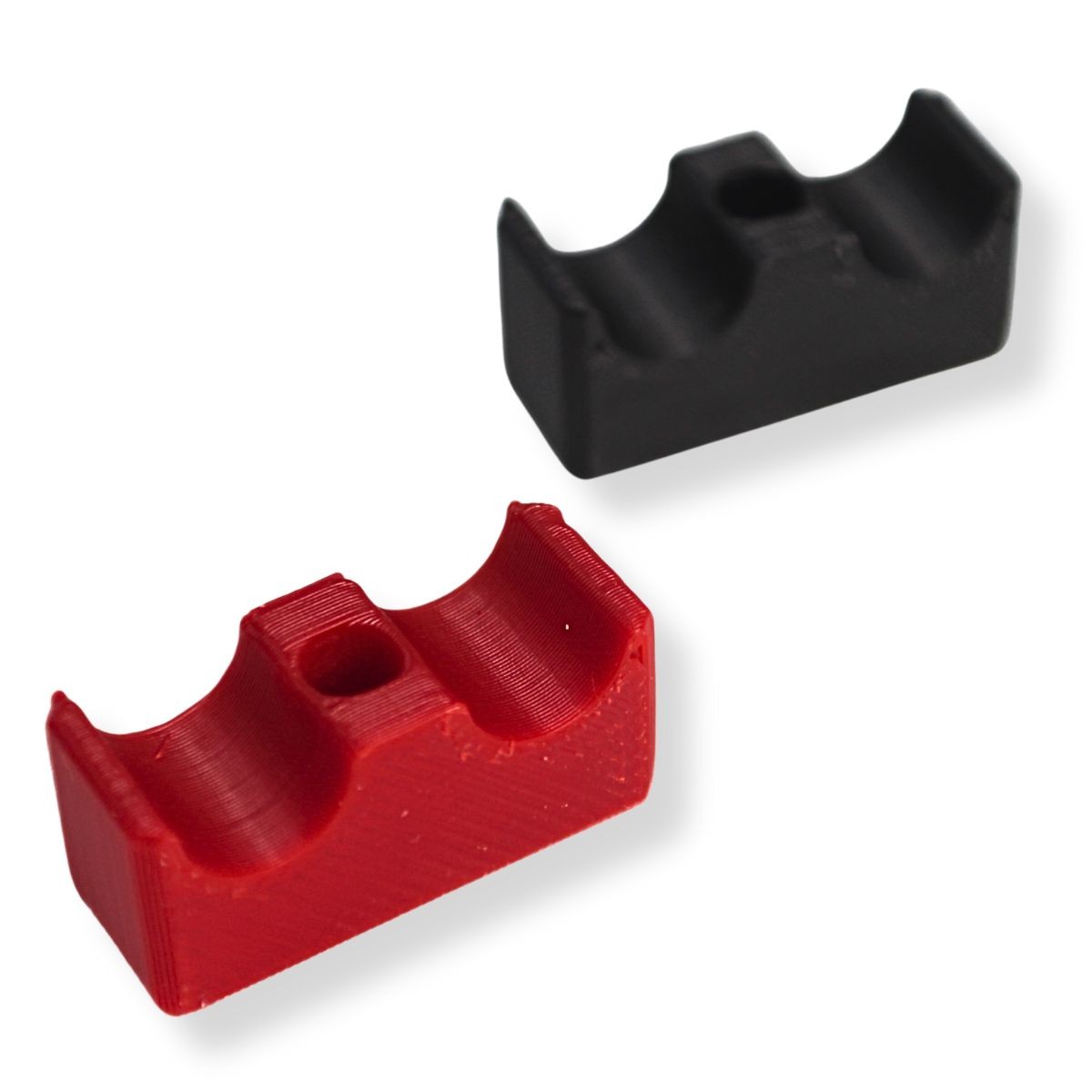 Big Jeff Audio RCA Cable Clips Wire Management 20 Pack Red and Black