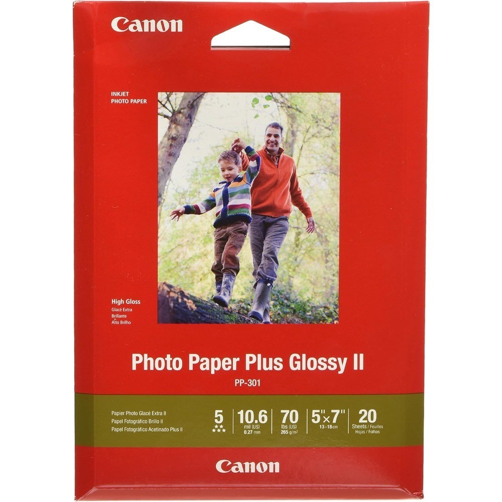 Photo Paper Plus Glossy II 5×7 Inches 20 Sheets Premium Photo Paper