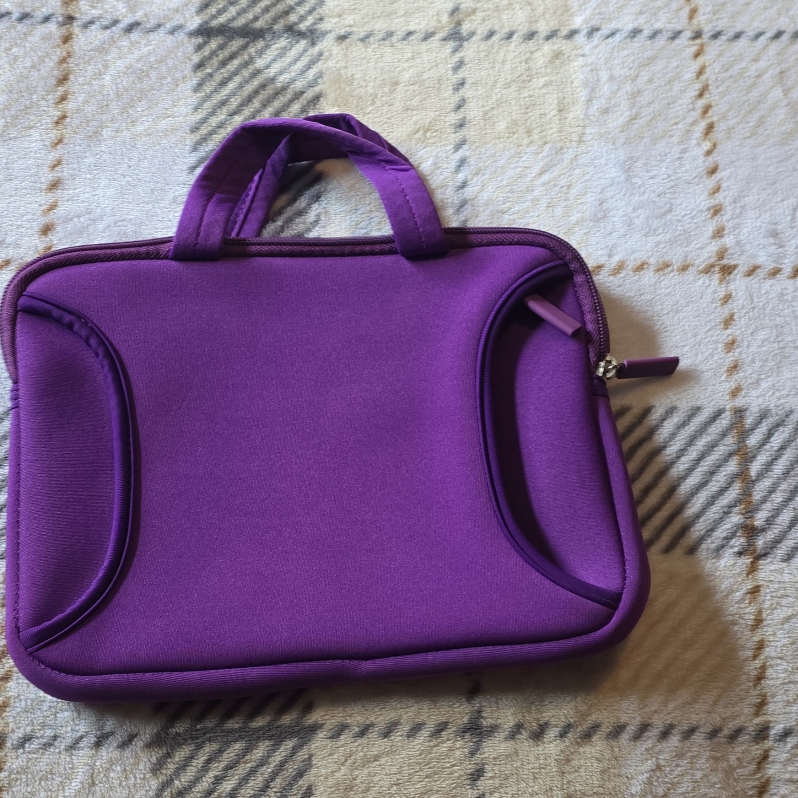 Purple Universal Tablet Sleeve/Pouch Case – Padded Zip-Around w/ Handle