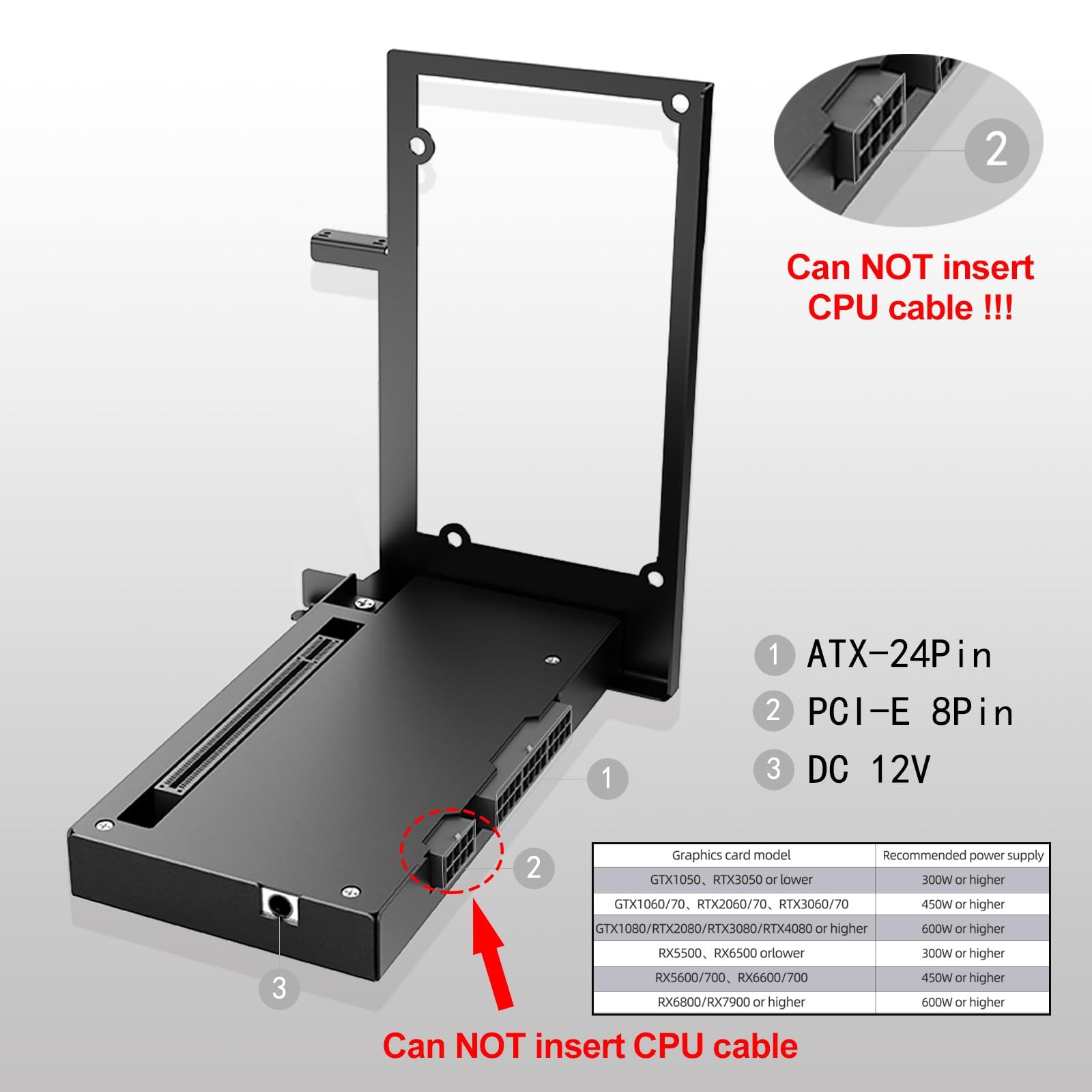 External GPU Dock Station, Mini eGPU Enclosure Only Compatible with Thunderbolt
