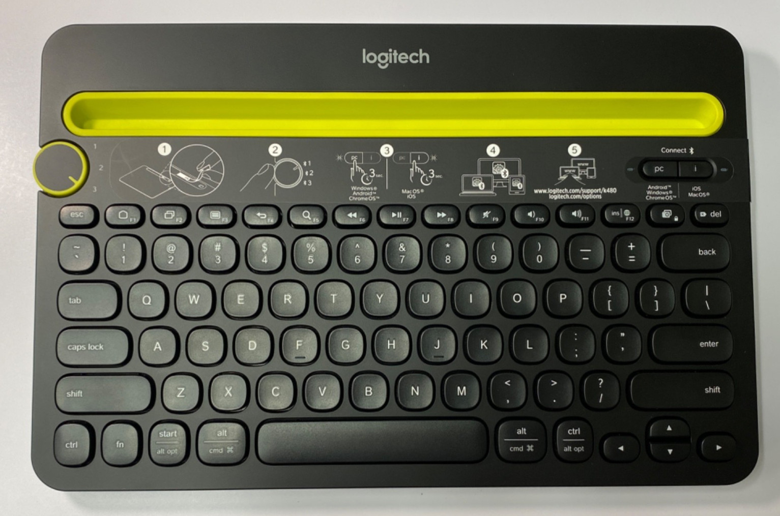 Logitech Multi-Device K480 Bluetooth Keyboard for IOS, Android, Mac, Windows