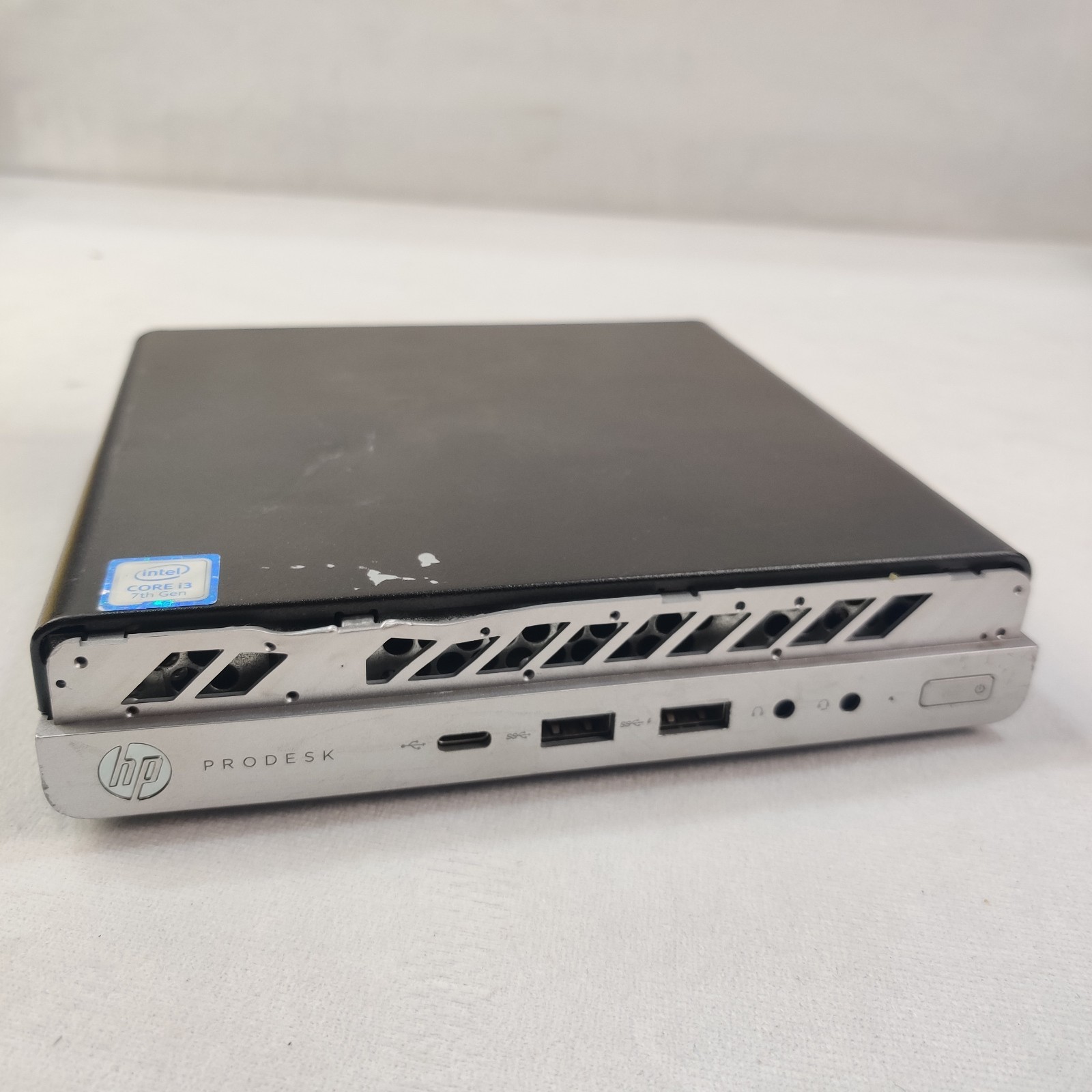 HP ProDesk 600 G3 i5-7100T WIN10 Pro Mini PC 256GB SSD 8GB RAM DAMAGED FOR PARTS