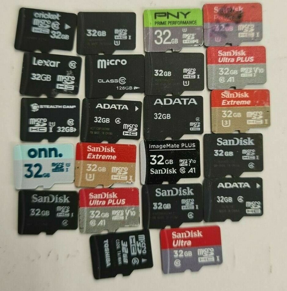 USED 1GB 2GB 4GB 8GB 16GB 32GB 64GB 128GB 256GB SD MEMERY CARD FULLY TESTED
