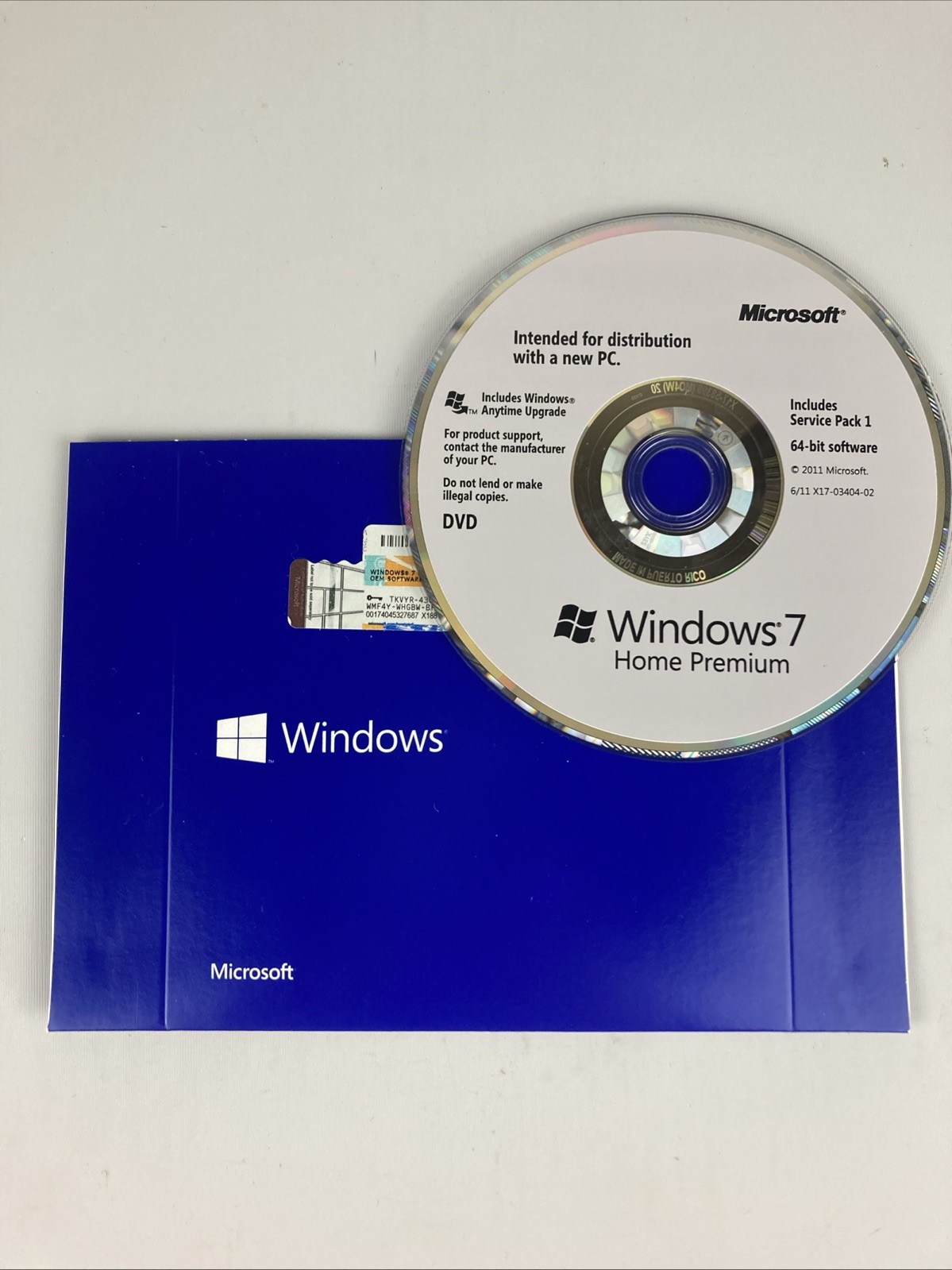 Microsoft Windows 7 Home Premium 64-Bit With Key
