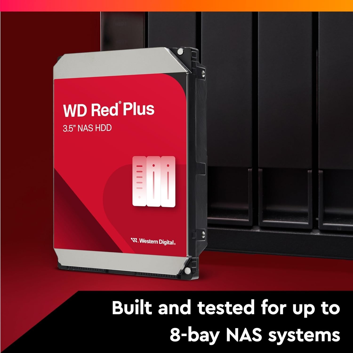 🔥 Western Digital Red Plus NAS 8TB WD80EFPX 5640RPM SATA III 256MB Cache HDD