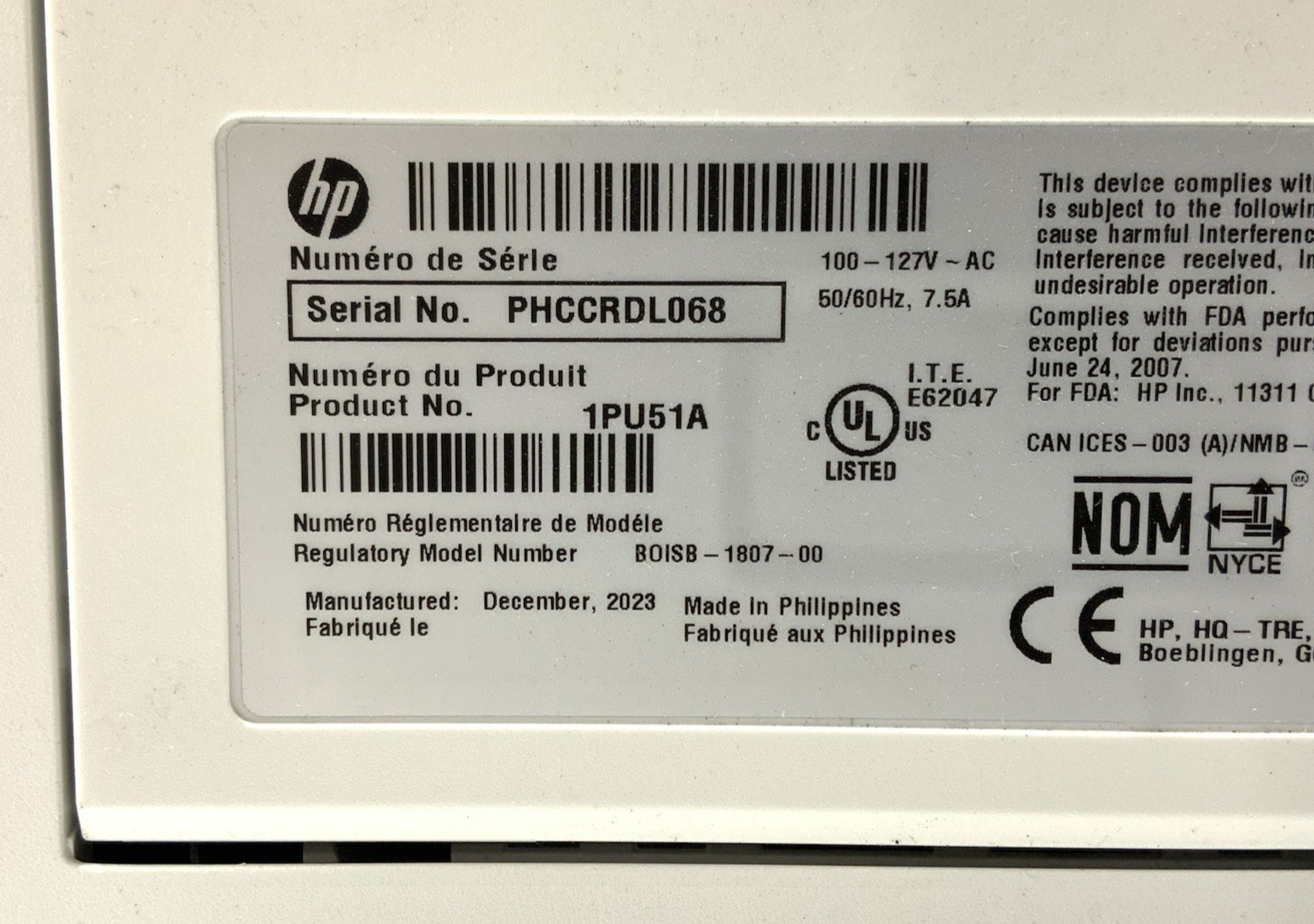 HP LaserJet Managed B&W Printer (E50145, 1PU51A) | 45PPM, 1200×1200 dpi