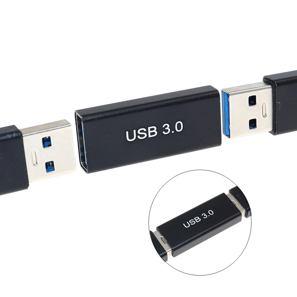 1Pcs USB 3.0 Type A Female to Female Adapter Coupler Gender Changer Connector