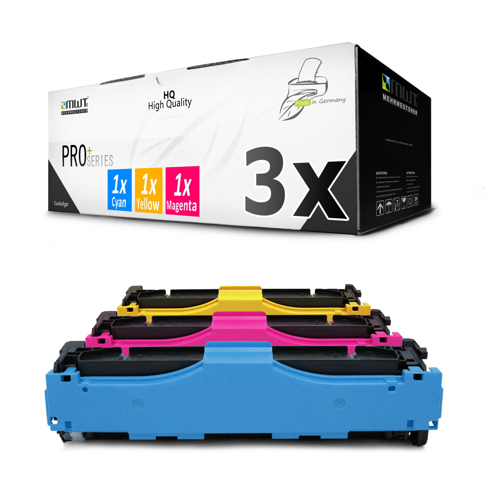 3x Toner for HP LaserJet Enterprise 700 Color Mfü M 775 Like CE341A-43A 651A Cmy