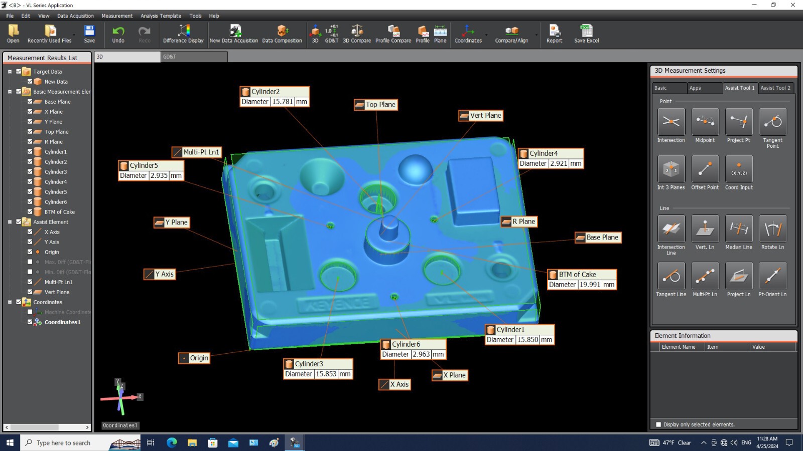 3D scanner KEYENCE VL 320 310 300 CMM with full software suite & modules