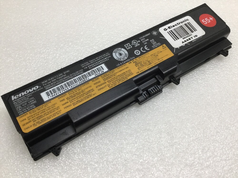 OEM Lenovo ThinkPad L420 L510 L520 L412 SL510 T410 T510 T520 W510 Battery 55+