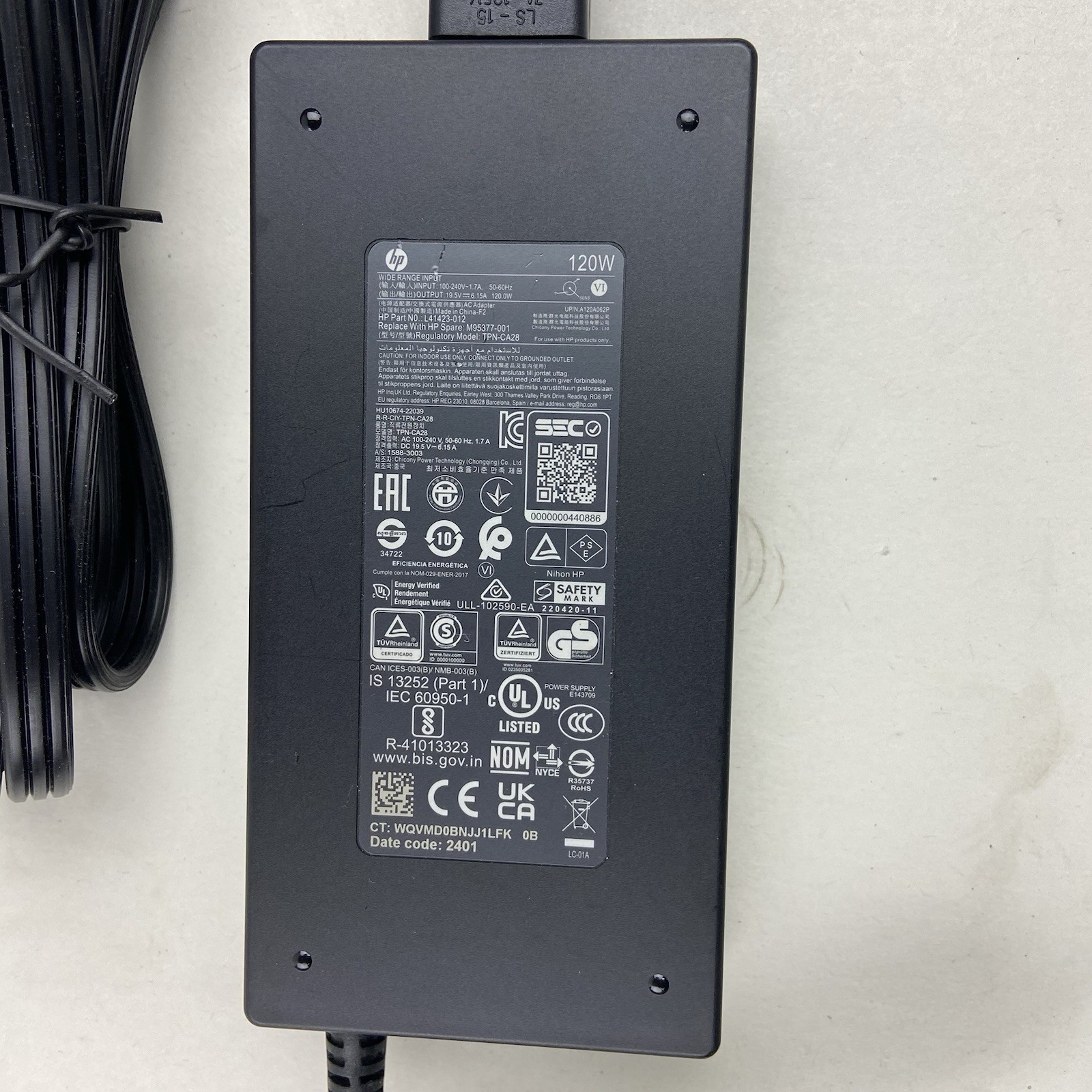 HP 120W Blue Tip AC Adapter 19.5V 6.15A TPN-CA28 TPN-DA19 – lot of 8