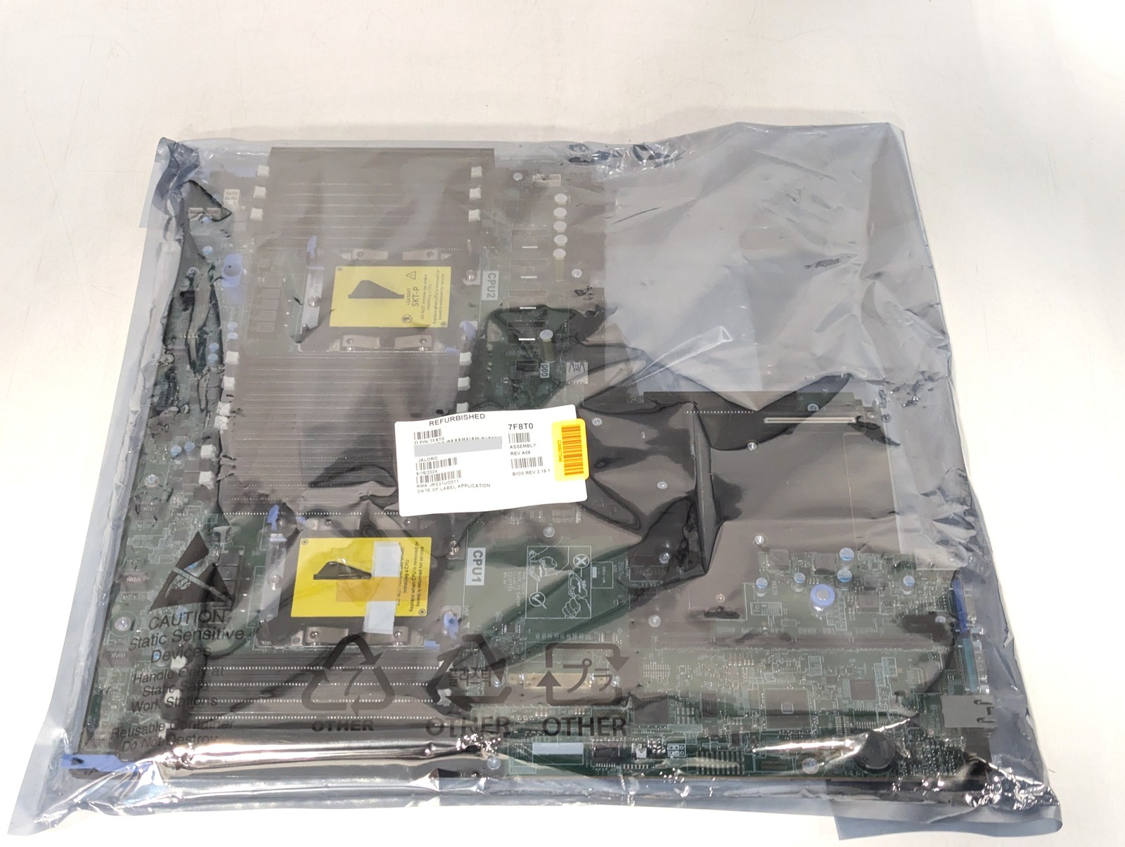 Dell 7F8T0 Server Motherboard for Poweredge R640 w/ LGA 3647 Sockets | RFB OB