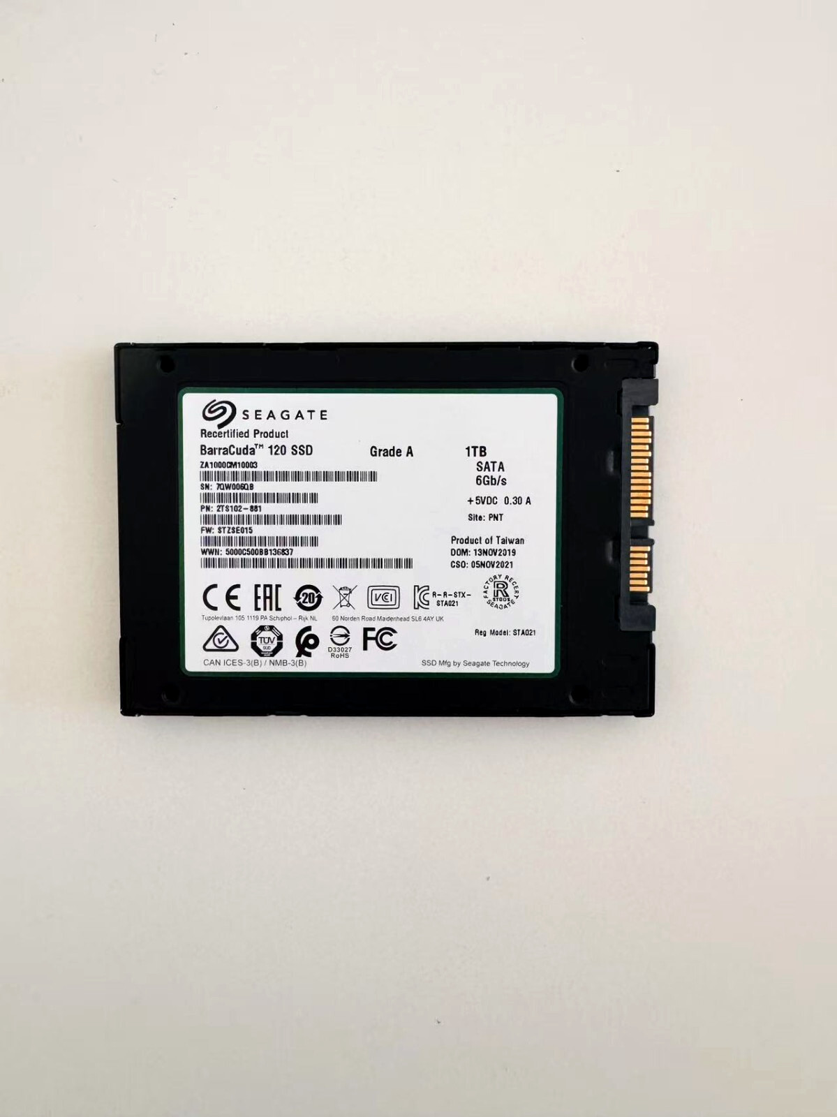 Seagate Barracuda 120 SSD 1TB Internal Solid State Drive 2.5 Inch SATA 6GB/s