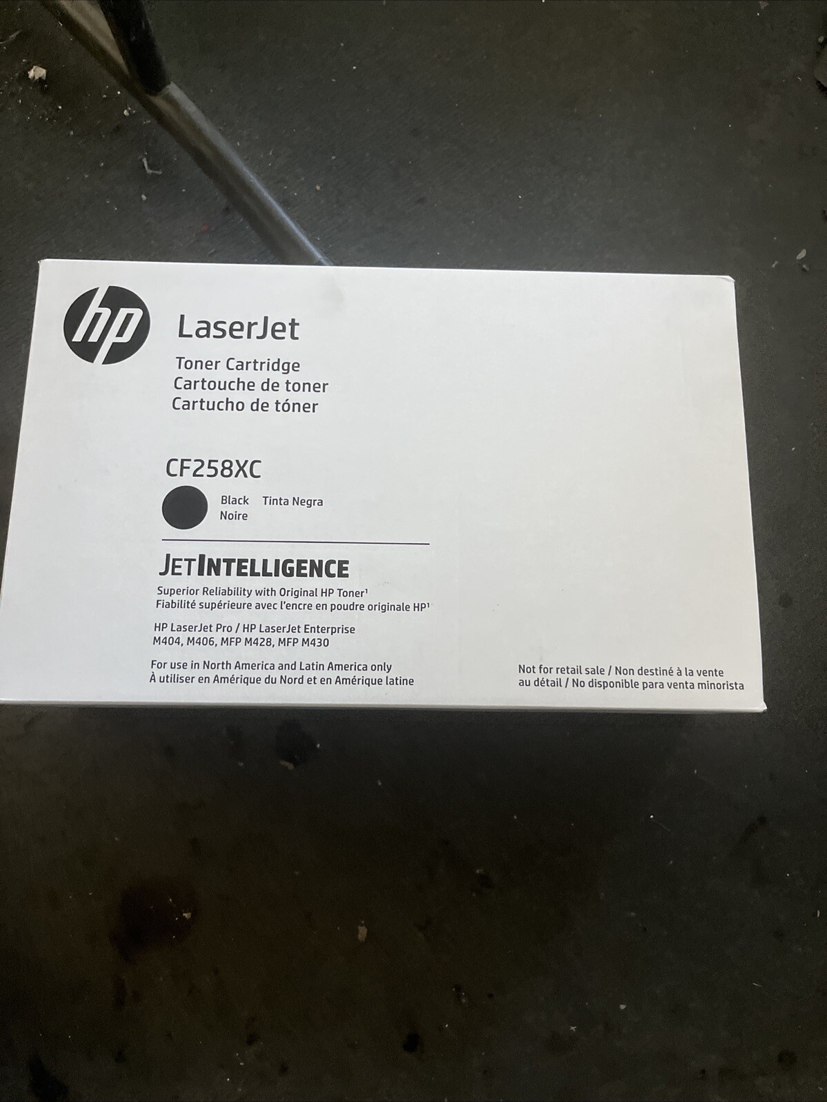 HP Laser Jet CF258XC Black Toner Cartridge Brand New Same Day Shipping