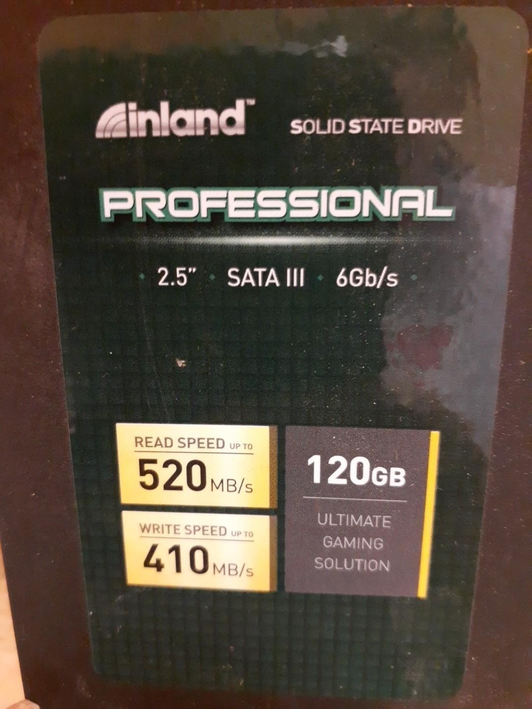 Inland 120GB 2.5″ SATA III SSD Professional Solid State Drive 520MB/s 6Gb/s
