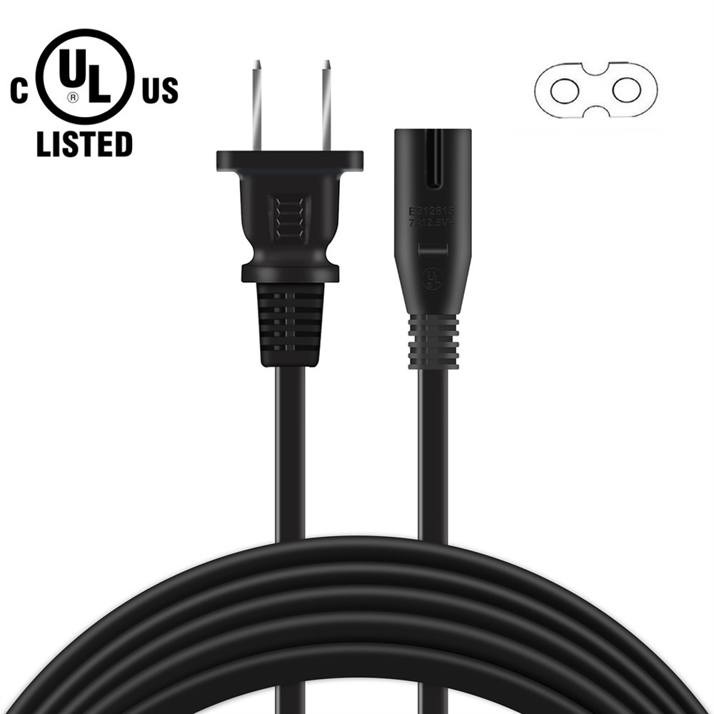 UL 2-Prong AC Power Cord For Ion Block Rocker IPA163A BLCKRCKR2023XUS