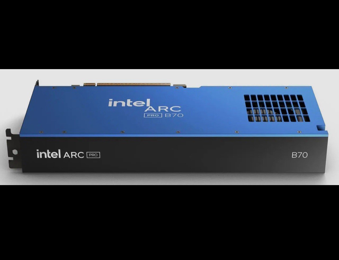 Intel Arc Pro B70 Single Fan 32GB GDDR6 PCIe 5.0 Graphics Card – NEW/SEALED
