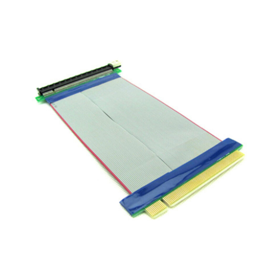US 1-2 Pc PCI-E Express 16X-16X Power Riser Extender Card Molex IDE Ribbon Cable
