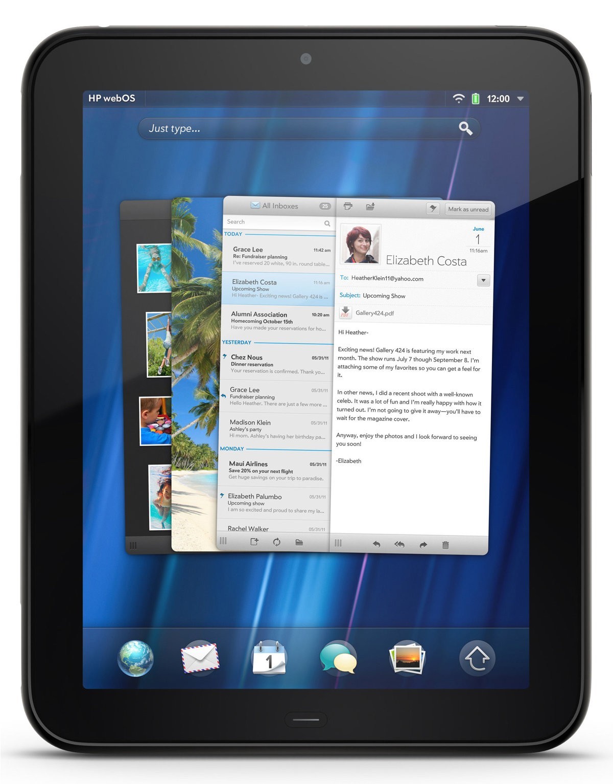 HP TouchPad FB354UA ABA 32GB 4G Wi-Fi 9.7in WebOS Beats Audio Bluetooth Tablet