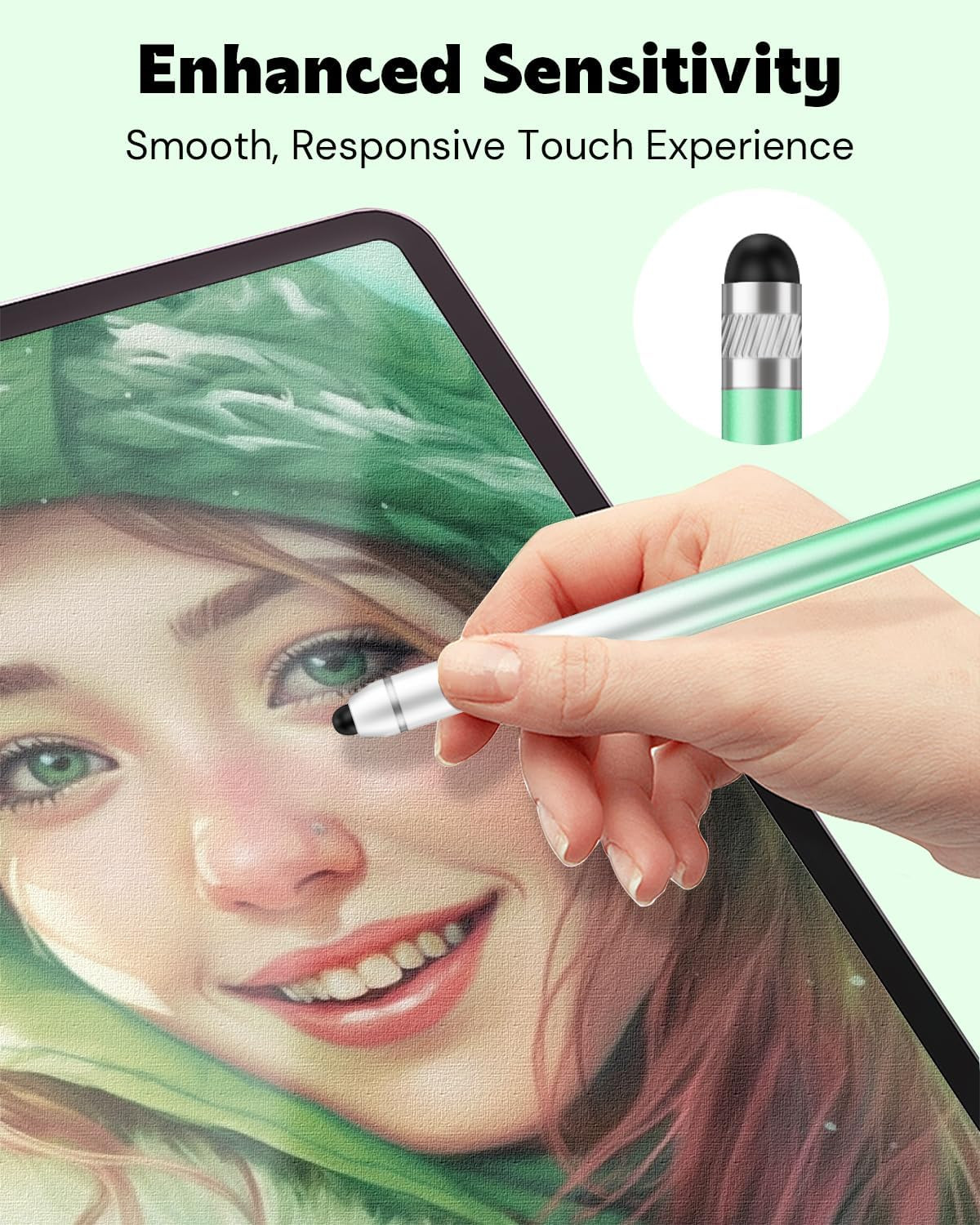 Stylus Pen for Touchscreen, Dual-End High Sensitivity Capacitive Stylus Pen