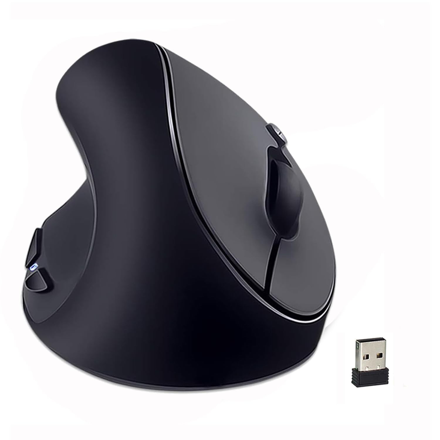 Left-Handed Mouse,2.4GHz Ergonomic Vertical DPI 800/1200/1600 Wireless Mouse …