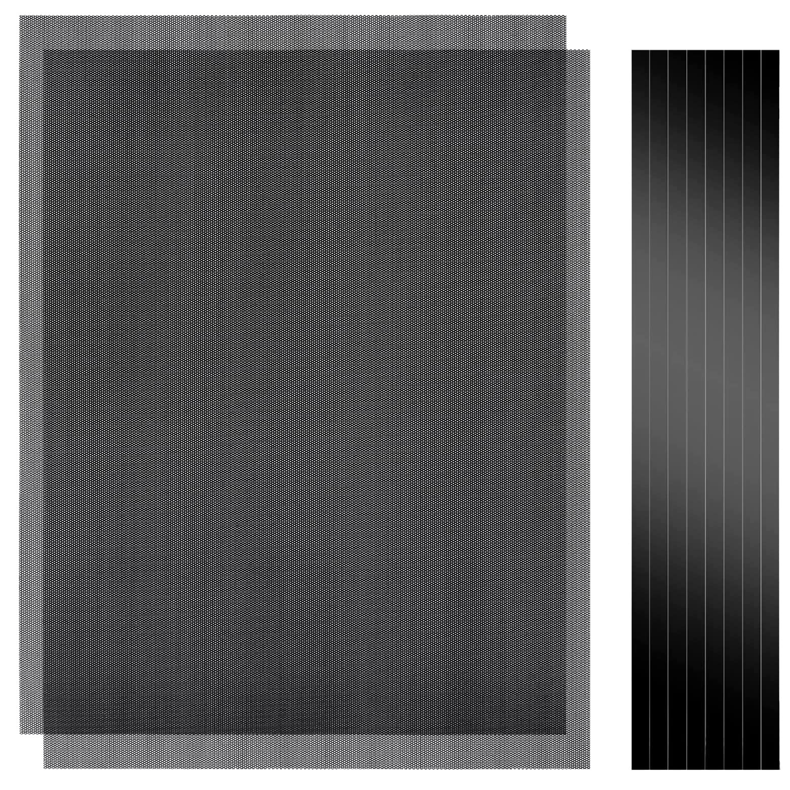 PC Case Dust Filter 400x300mm, 2 Pack Magnetic PVC Mesh Cover
