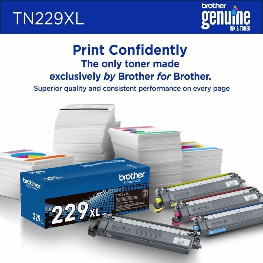 Brother Original High Yield Laser Toner Cartridge – Black – 1 Each – 3000 Pages