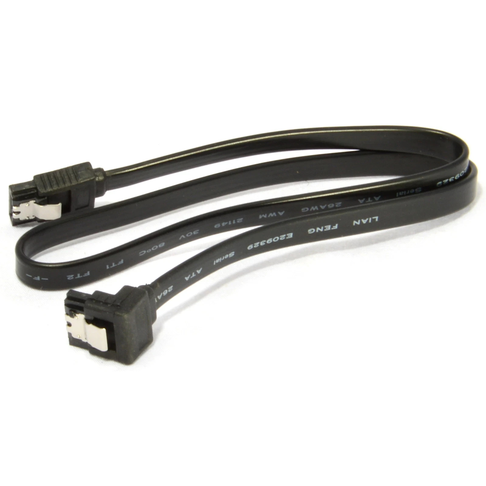 6x 18″ SATA 3.0 Cable SATA3 III 6GB/s Right Angle SSD HDD Hard Drive, Blue
