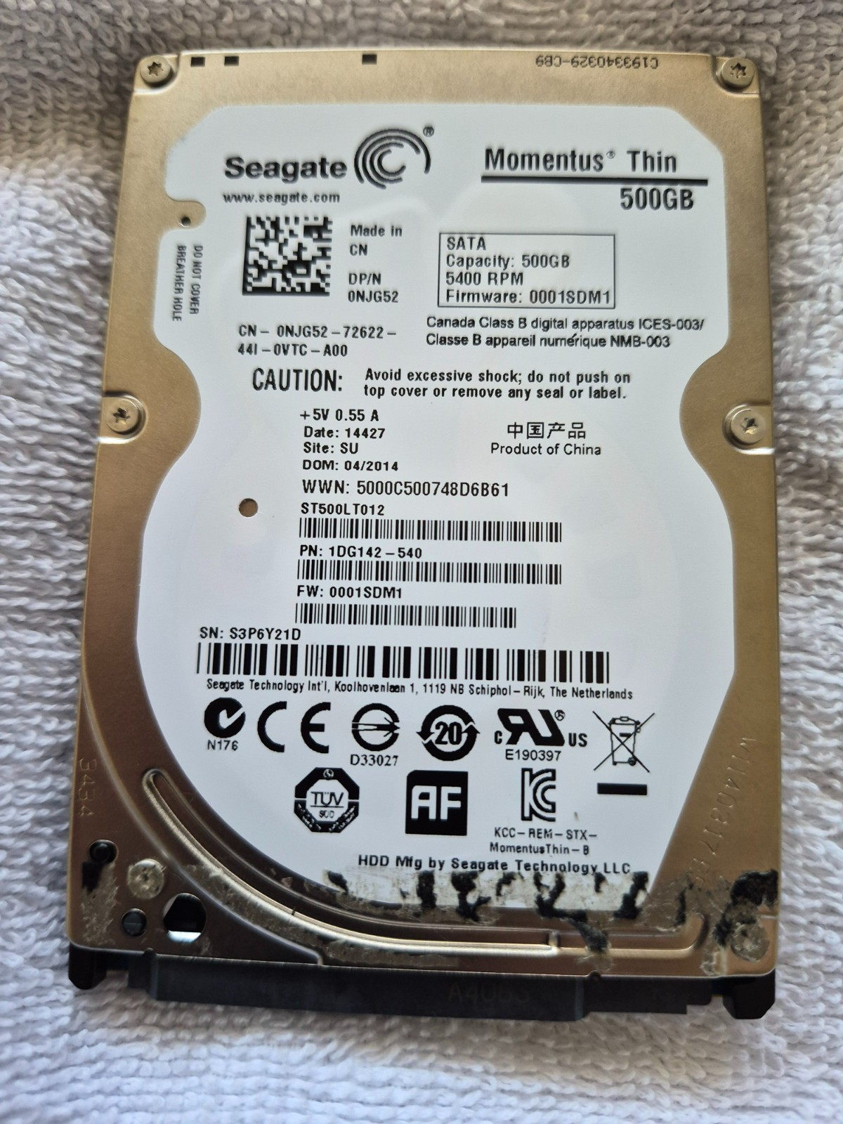 Seagate ST500LT012 Lot of 2 500GB 2.5″ SATA HDD Laptop Computer Drives Tested