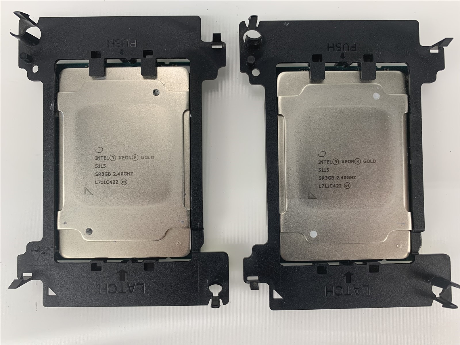 Lot of 2 – Intel Xeon Gold 5115 CPU 10-Core SR3GB 2.40GHz 13.75MB LGA-3647