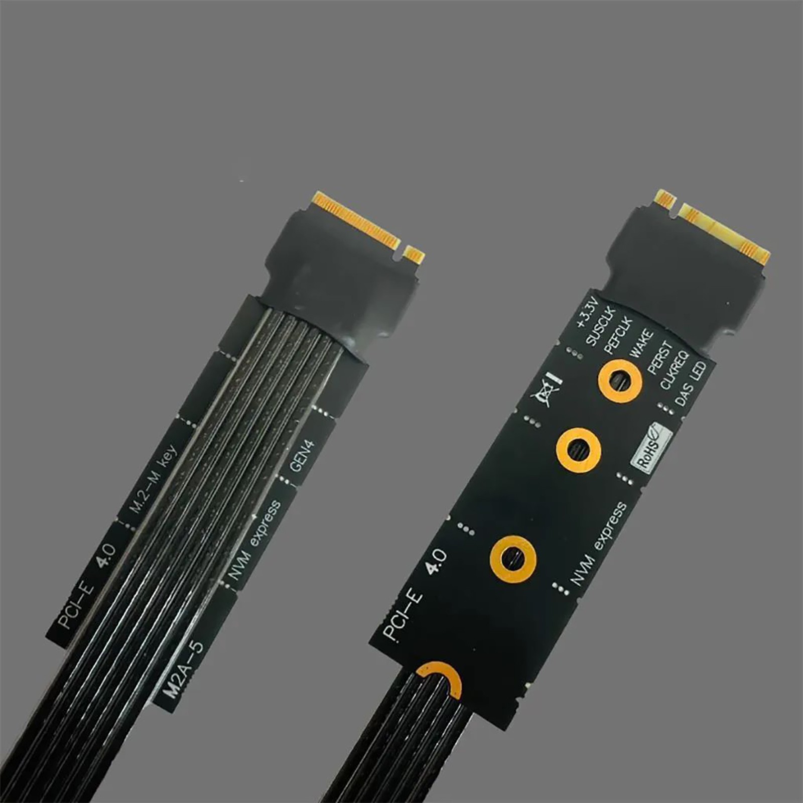 M.2 to PCIe x16 Graphics Card Extension Cable For M2 NVME GEN4 to PCI-e 4.0 X4