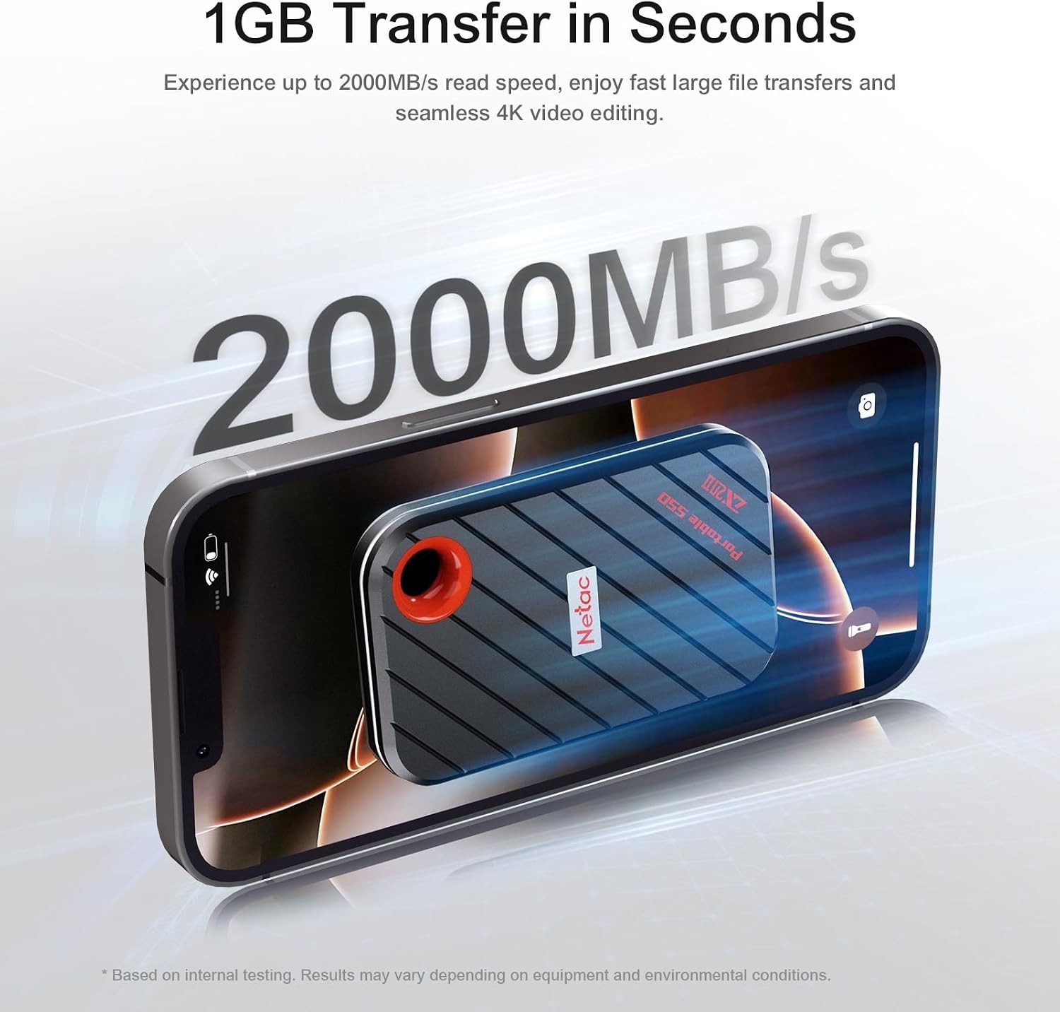 512GB Magnetic Portable SSD, ZX20 II, up to 2000MB/s Read 1700MB/s Write Spee…