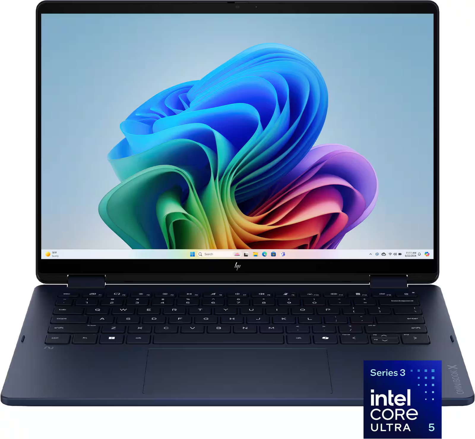 HP – OmniBook X Flip 2-in-1 14″ 2K Touchscreen Laptop – Intel Core Ultra 5 – …