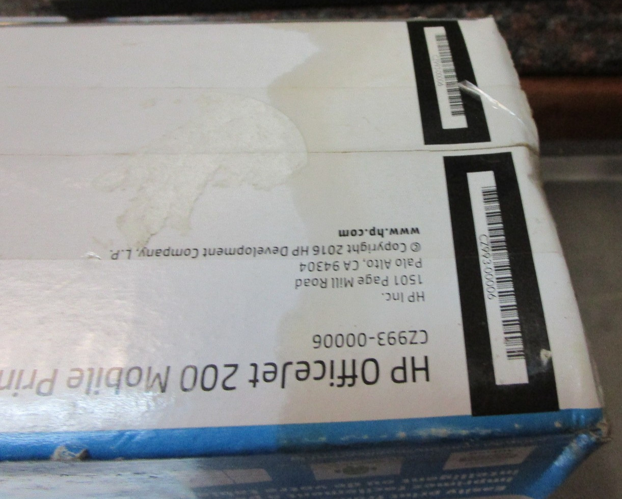 HP OfficeJet 200 Mobile Printer (Water damaged box) New Other