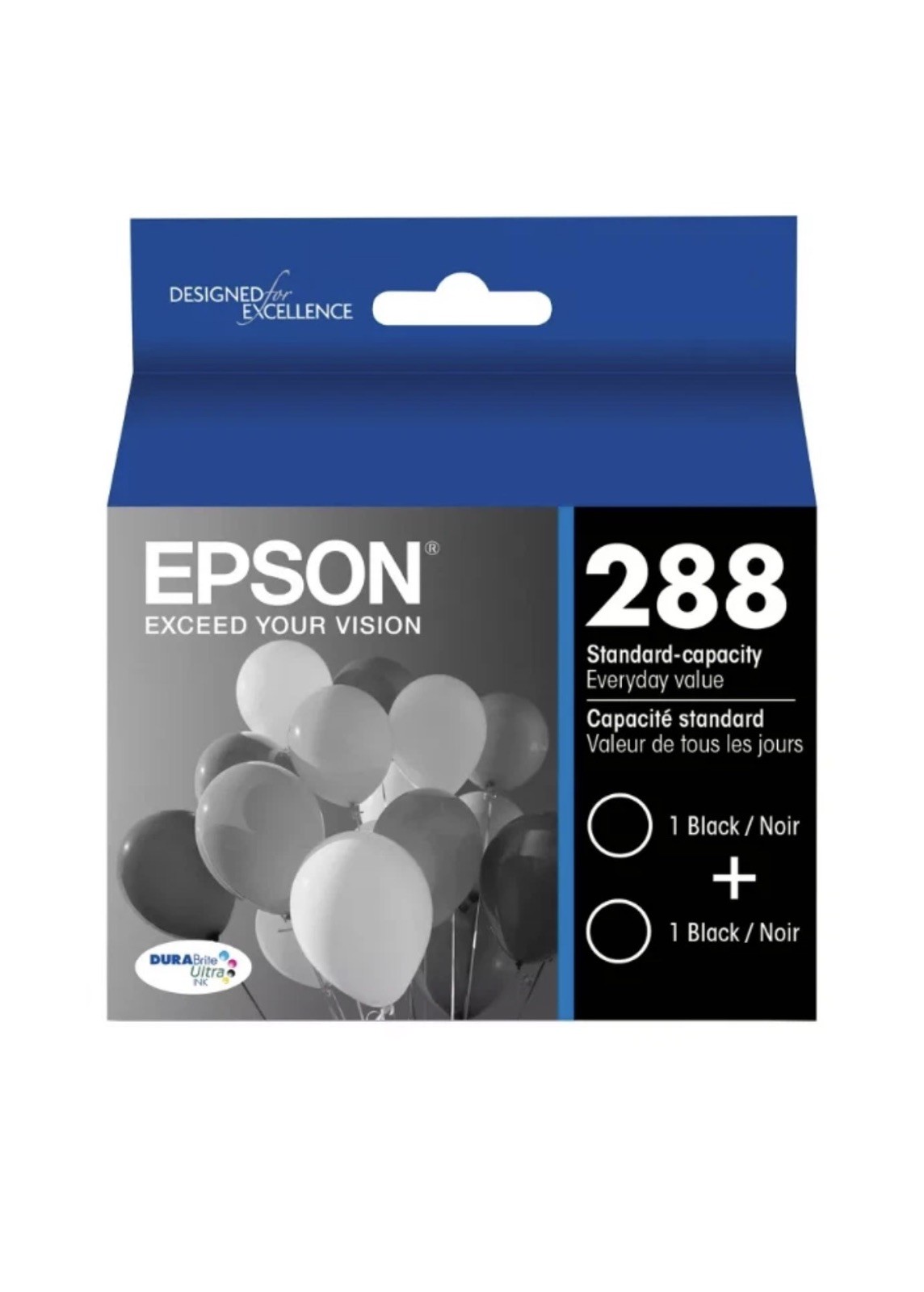 Epson 288 2pk Combo Ink Cartridge – Black (In Date) NEW !!!