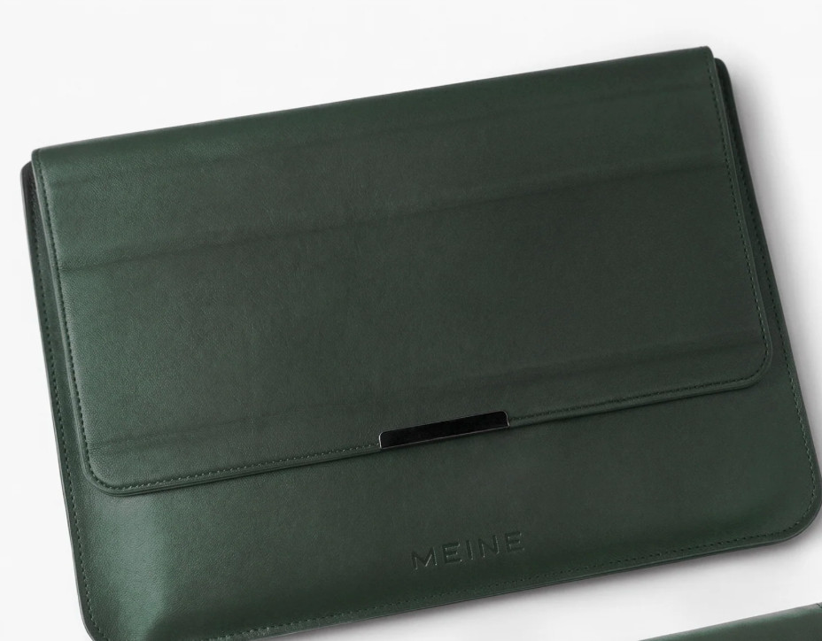 Meine Studios ERGO LAPTOP SLEEVE 4-in-1 Smart Sleeve 13-14” – Moss Green