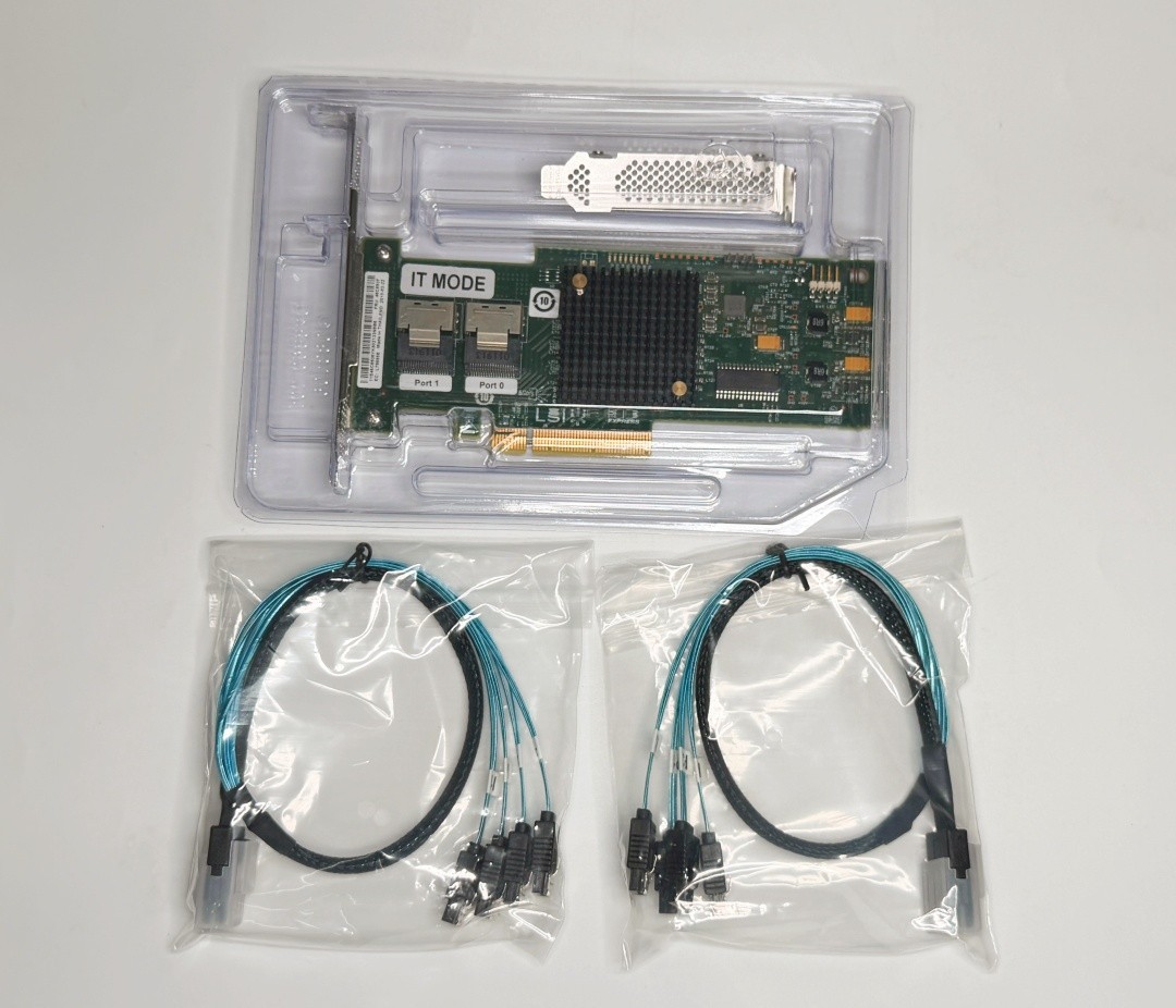 LSI 9200-8I IT Mode ZFS 6Gbps SAS/SATA HBA FreeNAS unRAID + 2*SFF-8087 SATA