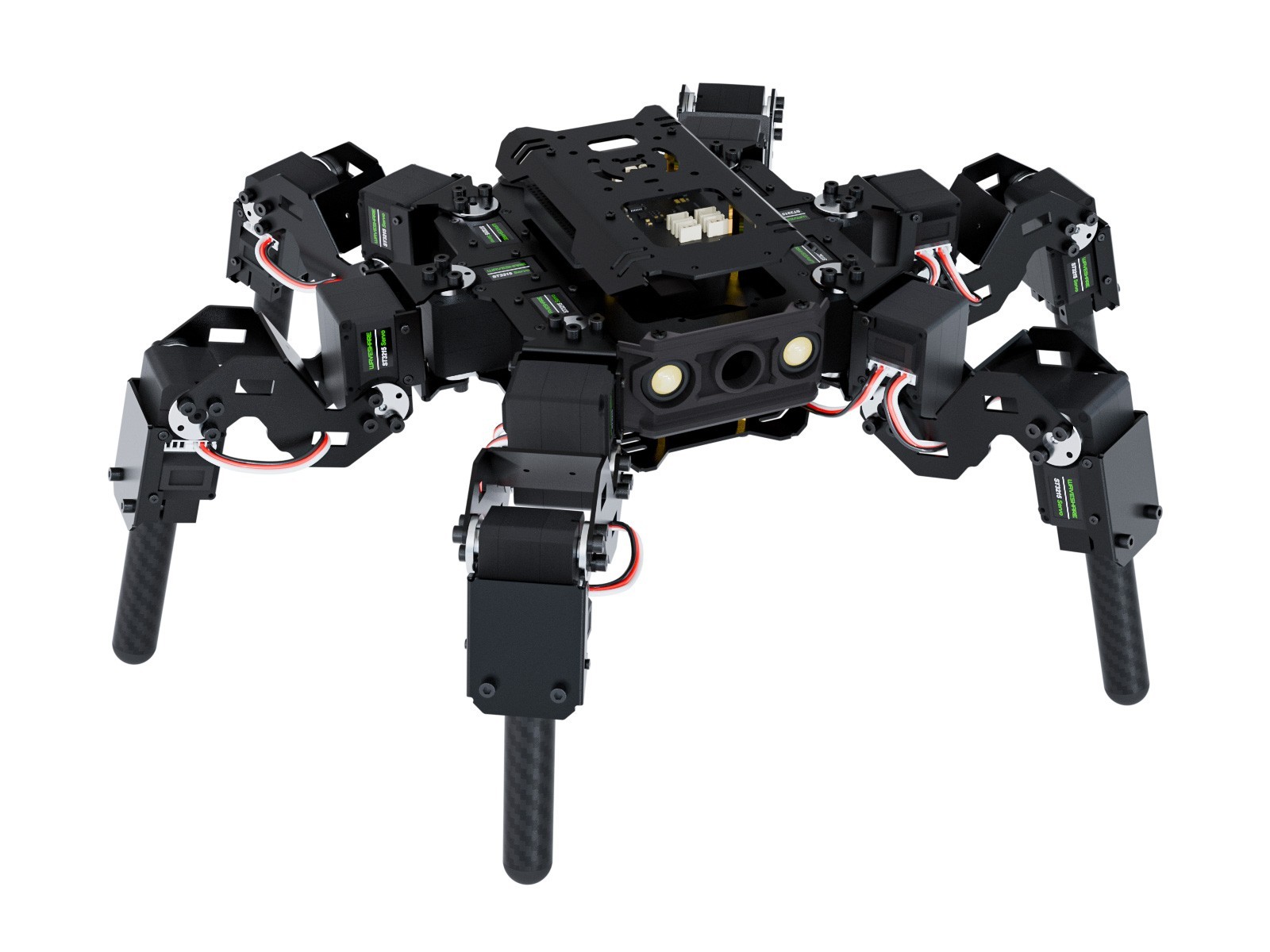 Waveshare 18-DOF HexArth Bionic Hexapod Robot, Open Source For ESP32,Vector Moti