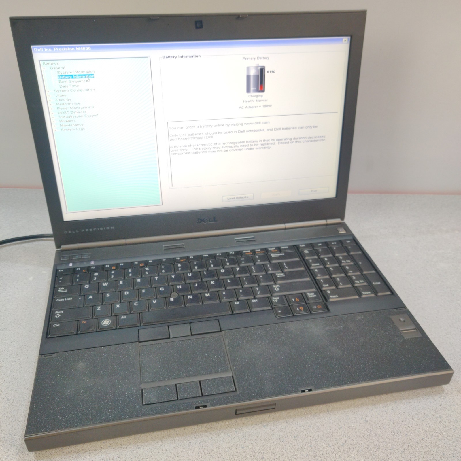 DELL PRECISION M4600 i7-2720QM @ 2.20GHz 8GB RAM 500GB M5950 GPU NO OS/AC *READ