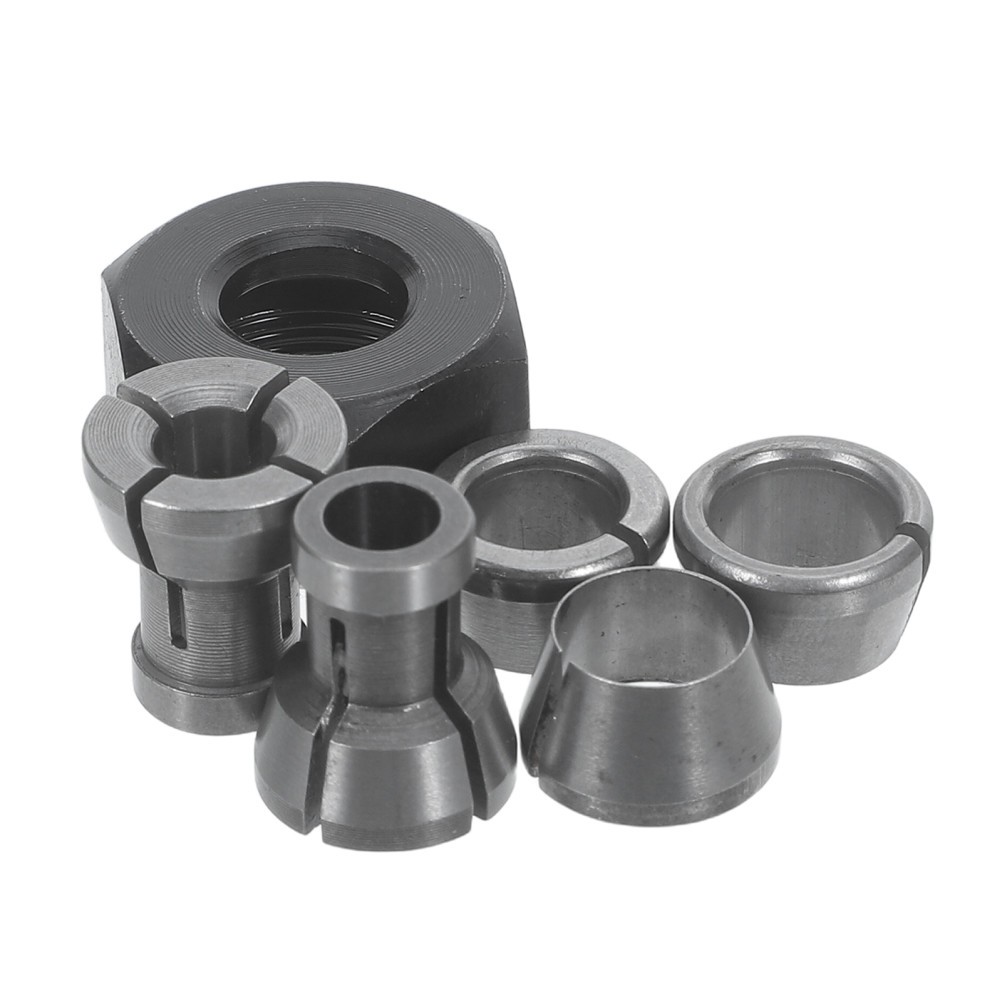 6 Pcs Cnc Collet Chuck Woodworking Milling Engraving Machine Tools