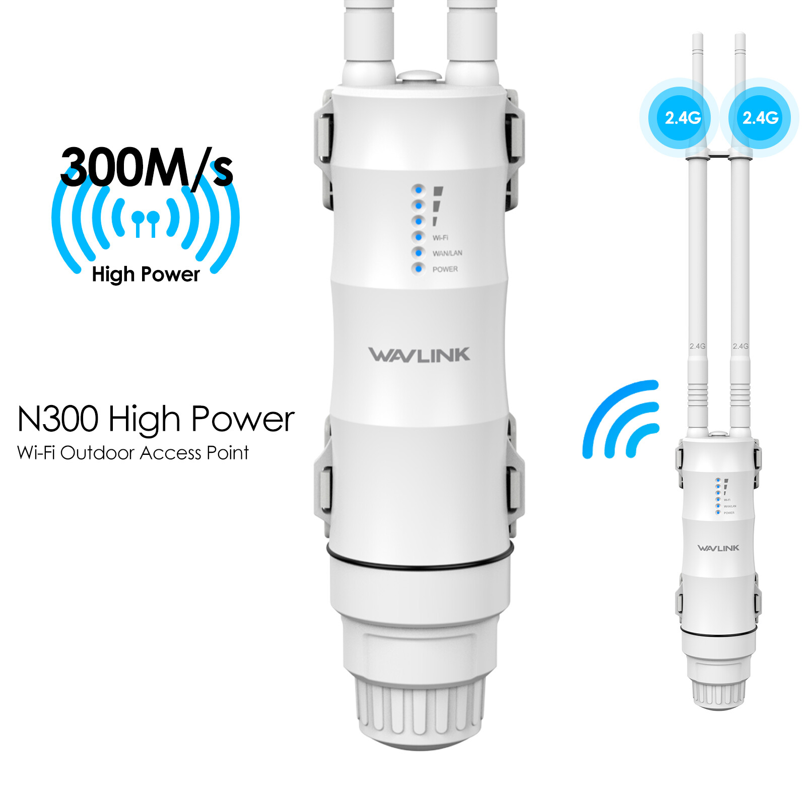 WAVLINK Outdoor WiFi Extender Dual Band High Power Long Range IP67 Waterproof