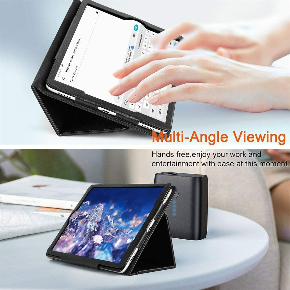 For iPad 10.2 9th 8th 7th Gen Case Smart Flip Leather With Pen Tray Stand Cover