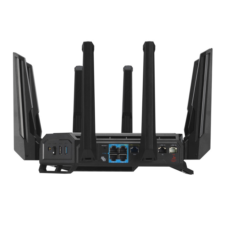 ASUS – ROG Rapture GT-BE98 Pro BE30000 Quad-Band Wi-Fi 7 Gaming Router – Black