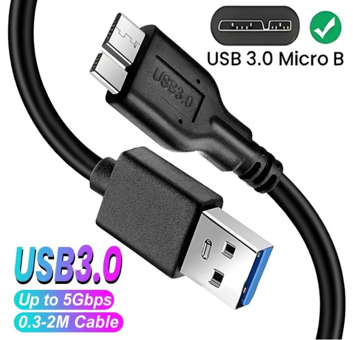 Micro USB 3.0 Cable High Speed Data SYNC For HDD External Hard Drive LOT