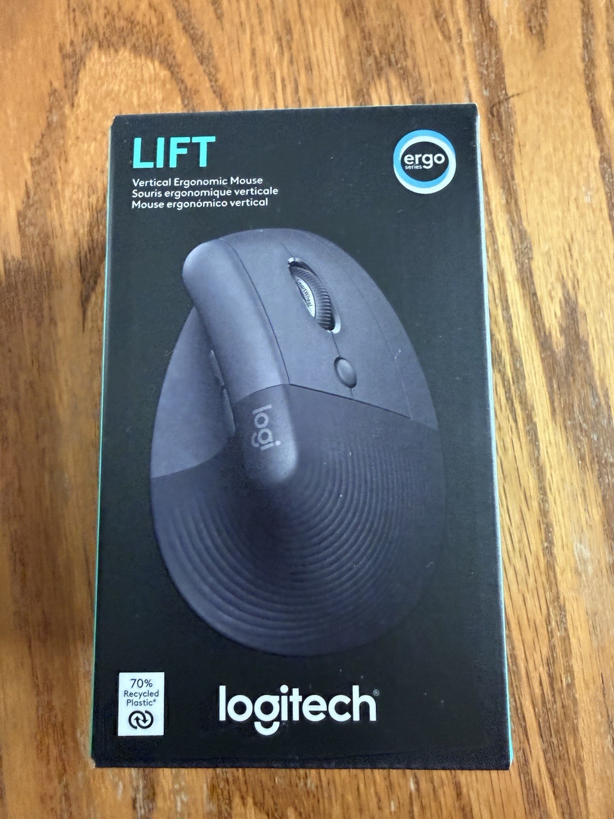 Logitech Lift Vertical Ergonomic Wireless Mouse – Graphite – New Factory Sealed